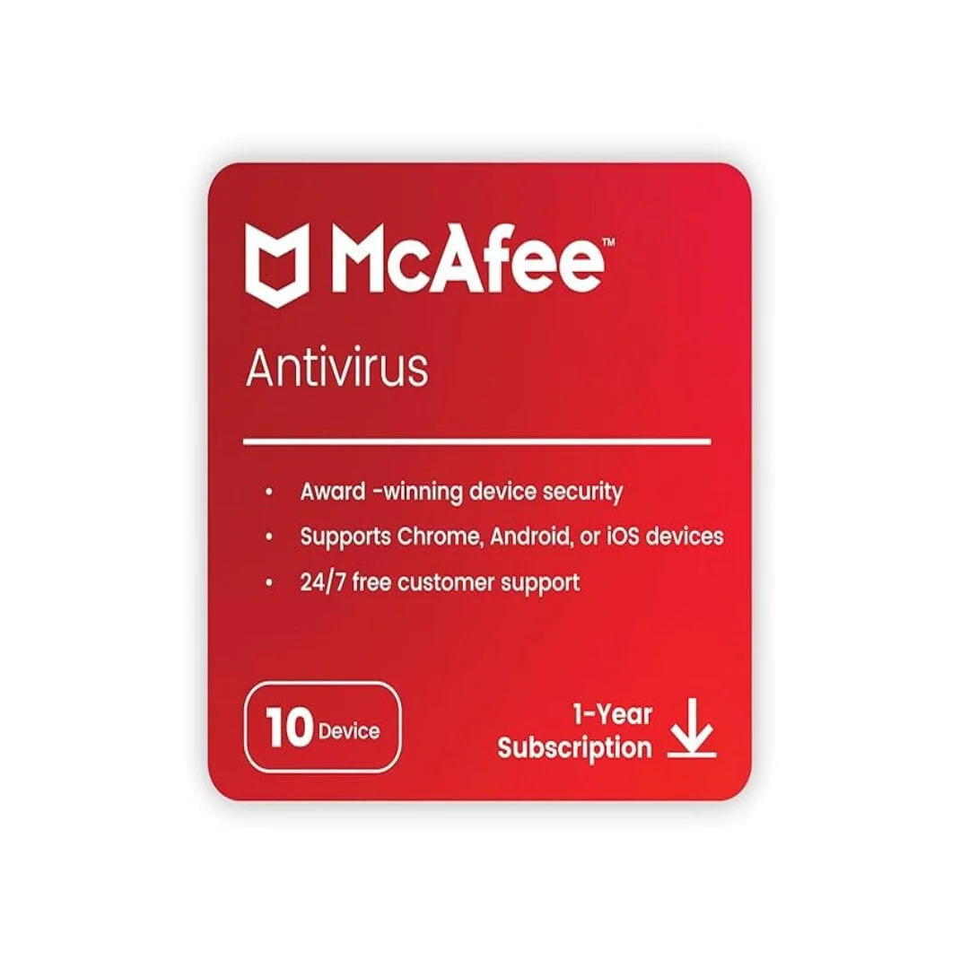 McAfee AntiVirus Protection | 10 PC | 2026 product image